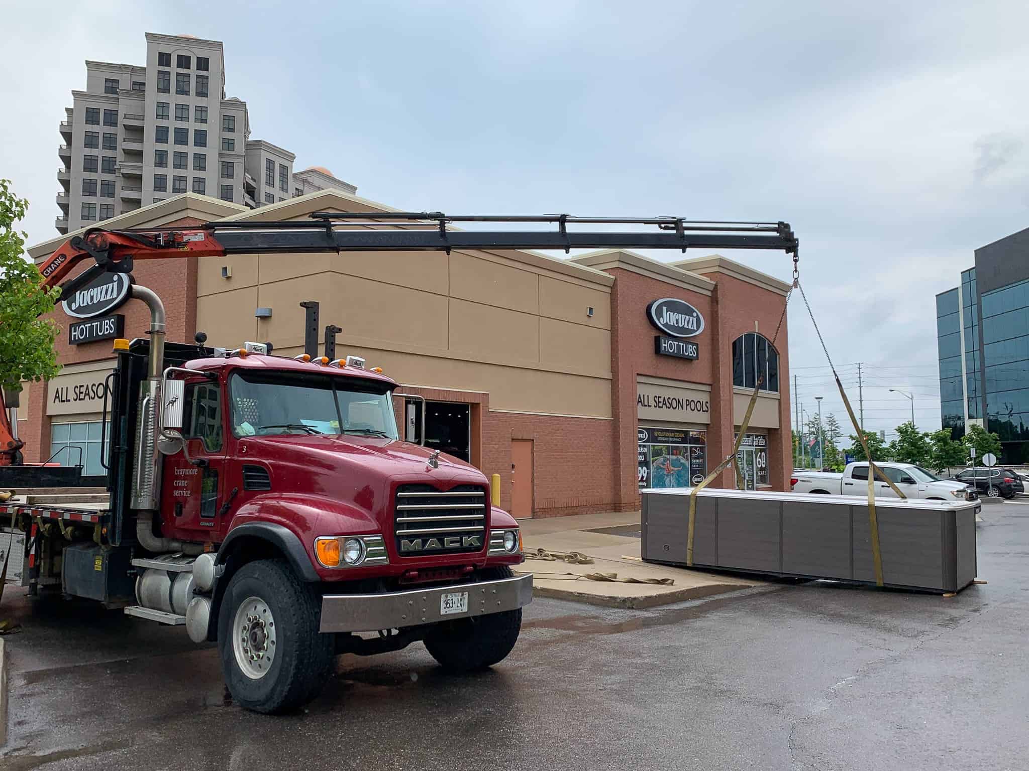 Moving and Craning Swim Spas Braymore Crane Rental