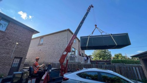 Spider Crane a Swim Spa